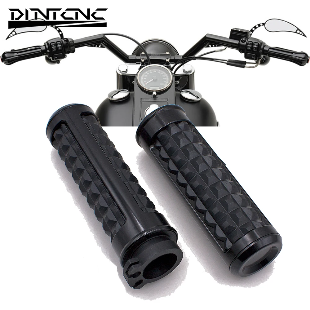 Universal For 25mm Motorcycle Handlebars Black CNC Handlebar Protection Strong Grip Comfortable Motorcycle Accessories