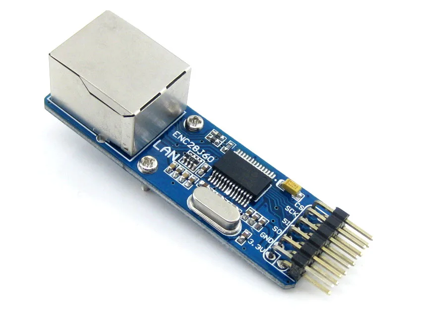 Waveshare ENC28J60 Ethernet Board For Connecting Microcontrollers To The Ethernet Network RJ45 Connector