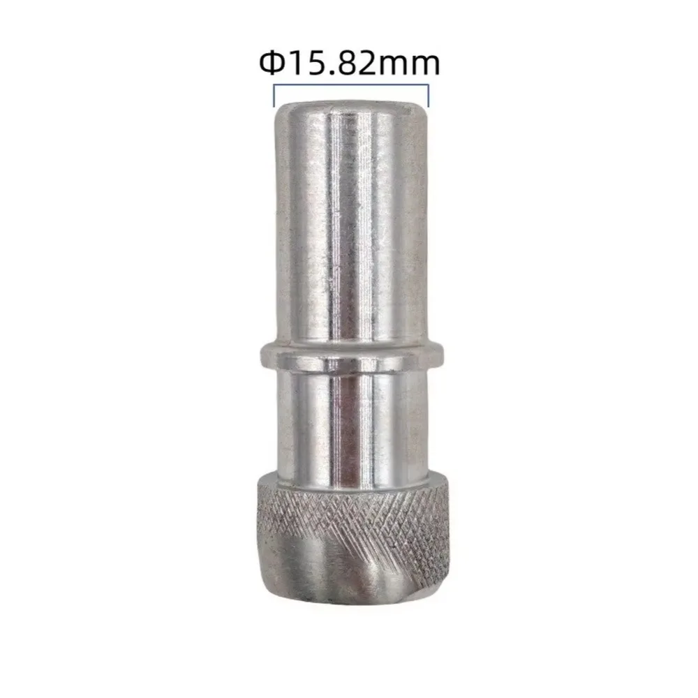 1Pcs Stainless Steel Male Connector End Cap Center Stop Shoulder 6.30-15.82mm Blanking Cover Textured Grip End Quick Connector