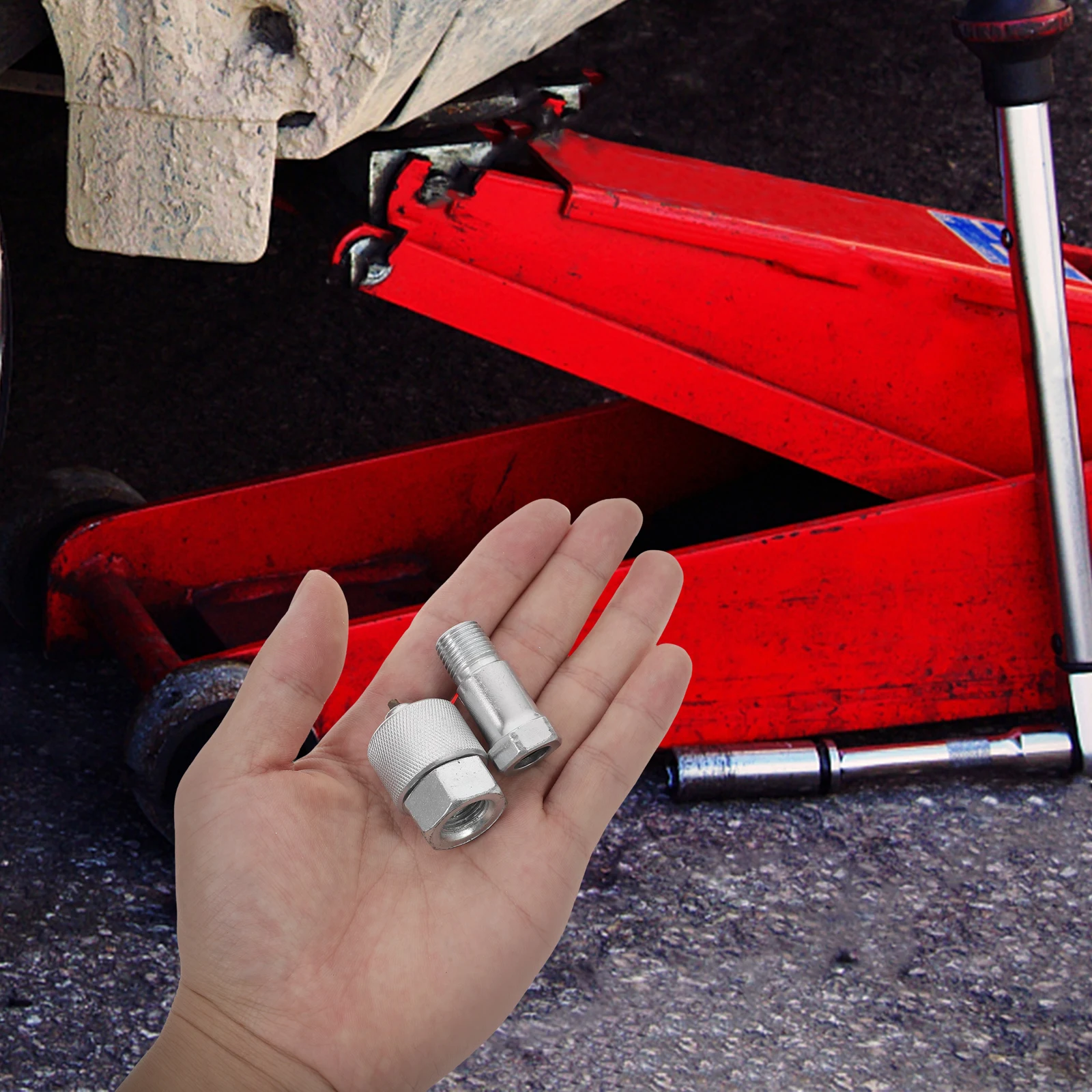 

Hydraulic Jack Coupler 4T10T Steel Male Female Replacement Cylinder Piston Plunger Parts Oil Pump Connect Fitting Accessories