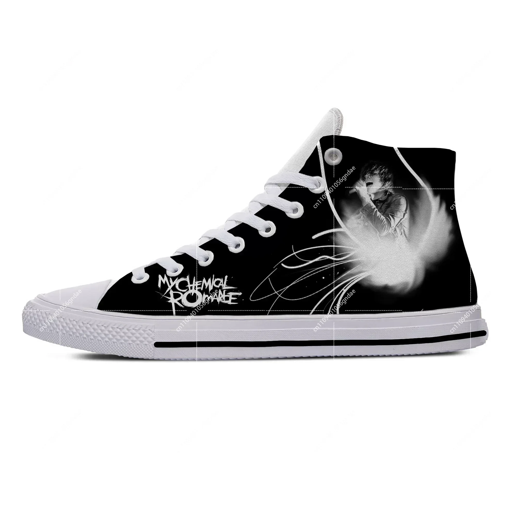 Hot Summer My Chemical Romance MCR Rock Band Funny Casual Shoes High Top Lightweight Men Women Sneakers Breathable Board Shoe view 2