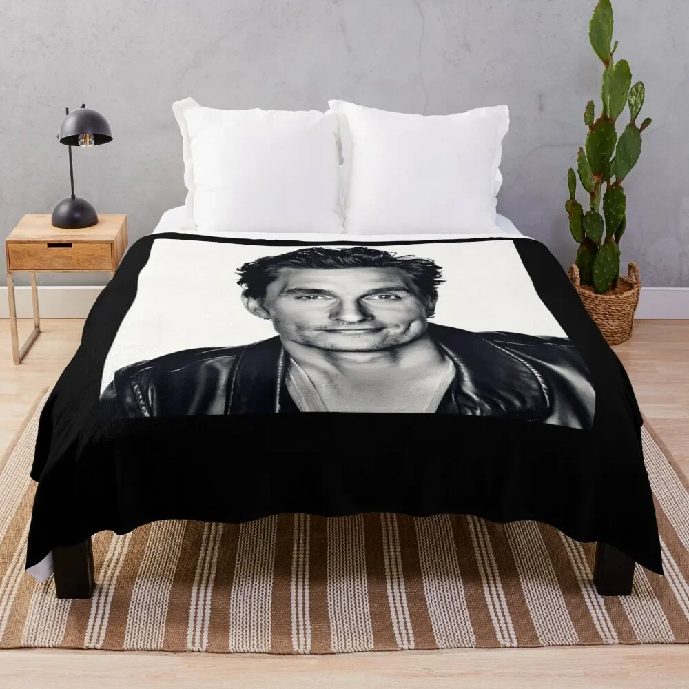 Matthew McConaughey Throw Blanket Soft Bedroom Blanket for Night Sleeping