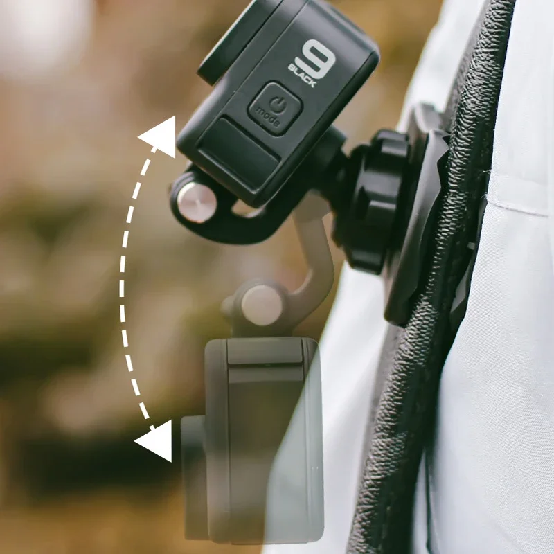 Mochila Clip Kit para DJI Osmo Pocket 3, 360 Graus Rotação Titular, Forte Fixo Estabilizar Suporte, GoPro e DJI Action Camera, 4in 1