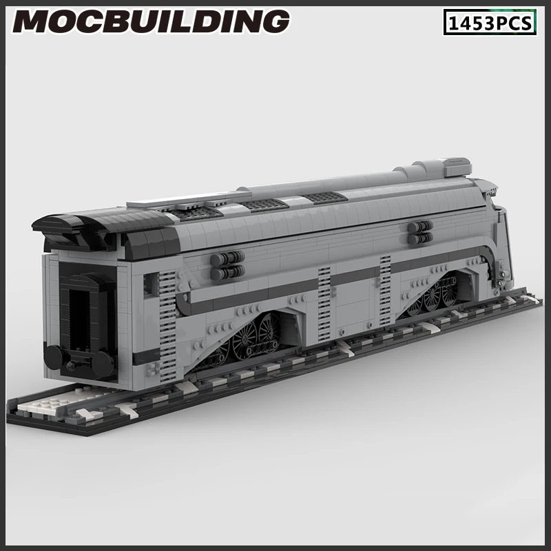 MOC Building Blocks Train DIY Bricks Transportation Creative Assembly Toy Christmas Present Birthday Gift Film Series Collection