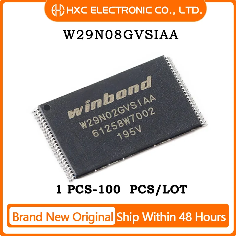 

1PCS/10PCS/50PCS/100PCS W29N08GVSIAA TSOP-48 Brand New Original IC CHIP