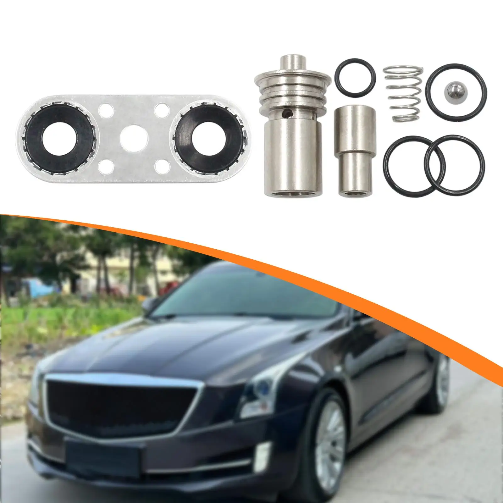 

Комплект обновления прокладки системы охлаждения коробки передач, серебристый, черный, автомобильный сменный аксессуар для 6L80 8L80