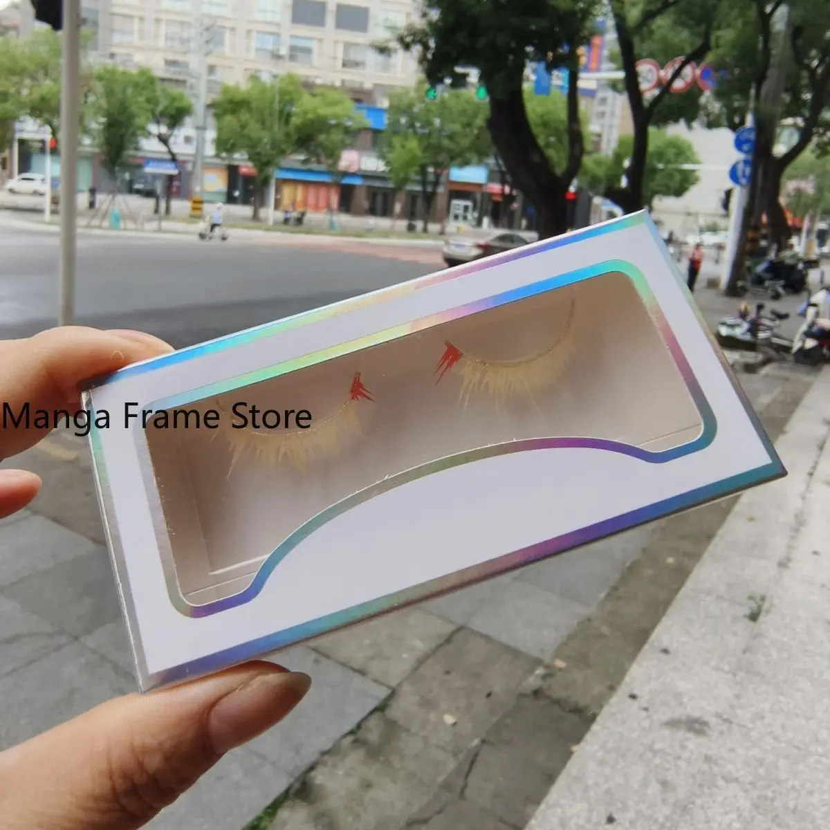 Identity V Little Girl Source of Evil Light Gold Colored Gem False Eyelashes Cosplay Anime Makeup Prop Anime Figure Fans Gift view 5