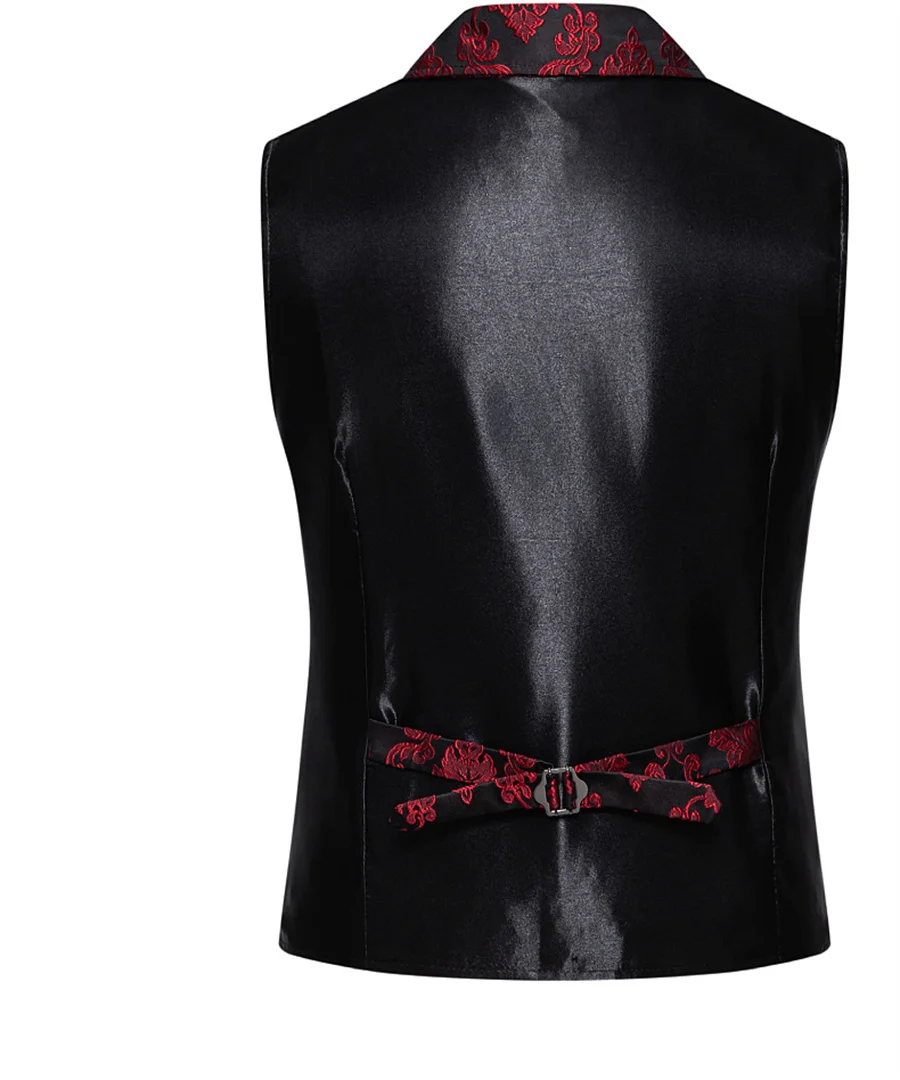2026 High End Jacquard Fabric Men's Sleeveless Suit Vest Fashion Slim Wedding Party Stage Performance Dress Vests Male Waistcoat
