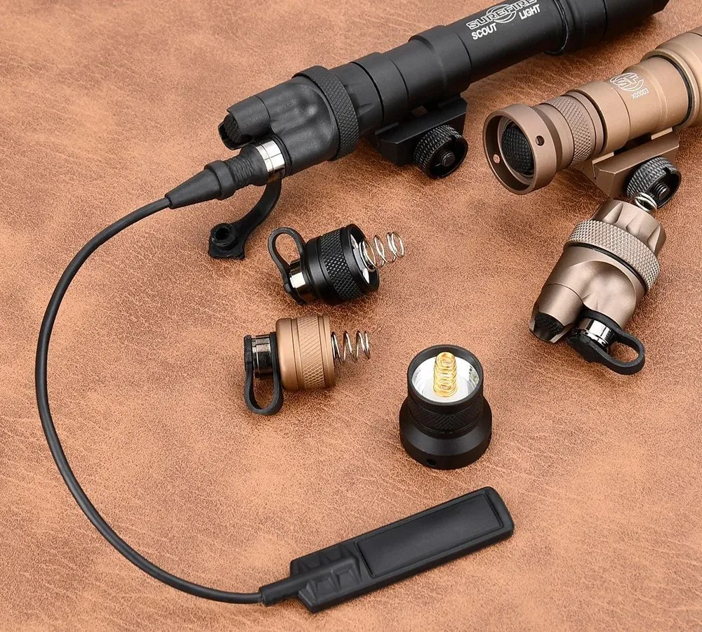 Image of Taktische Surefire DS00 Scout Light Rückkappe Metall-Endkappe Doppelfunktions-Druckschalter Kompatibel mit ST07 SR07 Schalter