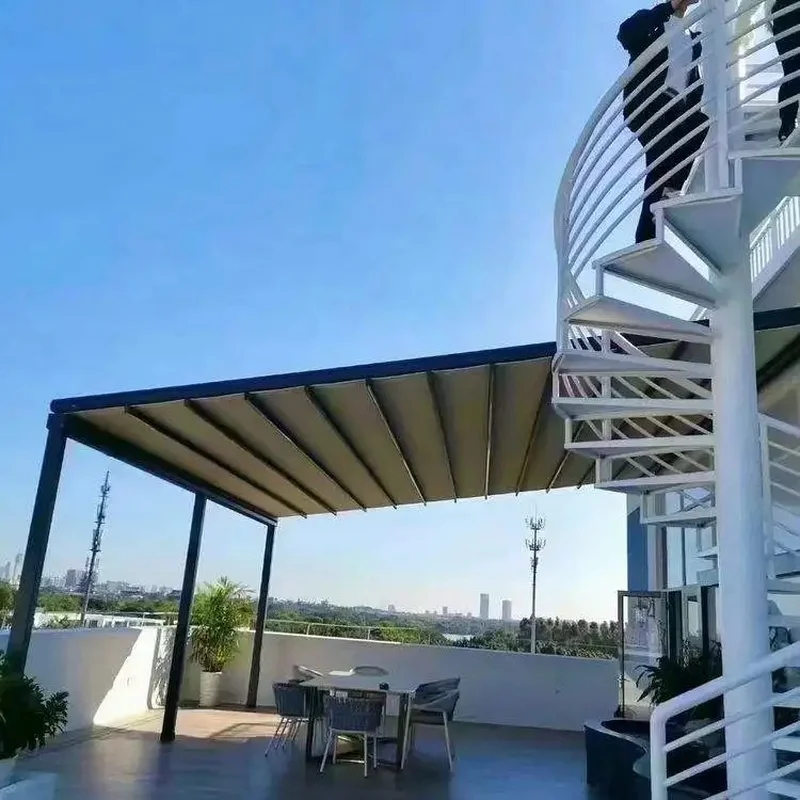 High-Quality Automatic Waterproof Retractable Aluminum Frame Sunshade Awnings Outdoor Use - Customizable Powder Coated