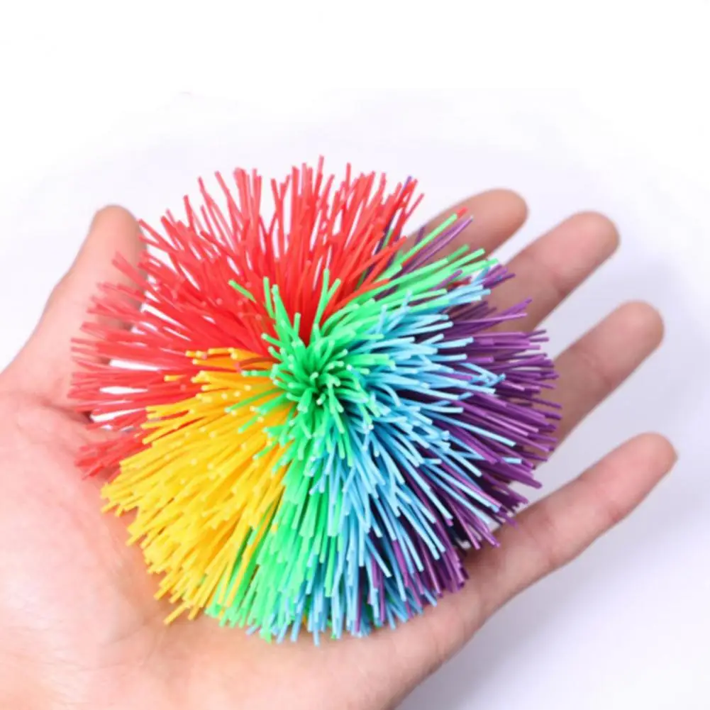 Arcobaleno Palline filanti Giocattoli sensoriali Fidget per bambini Bomboniere Giochi divertenti all'aria aperta Pelotas Saltarinas Niños Juguetes Divertidos