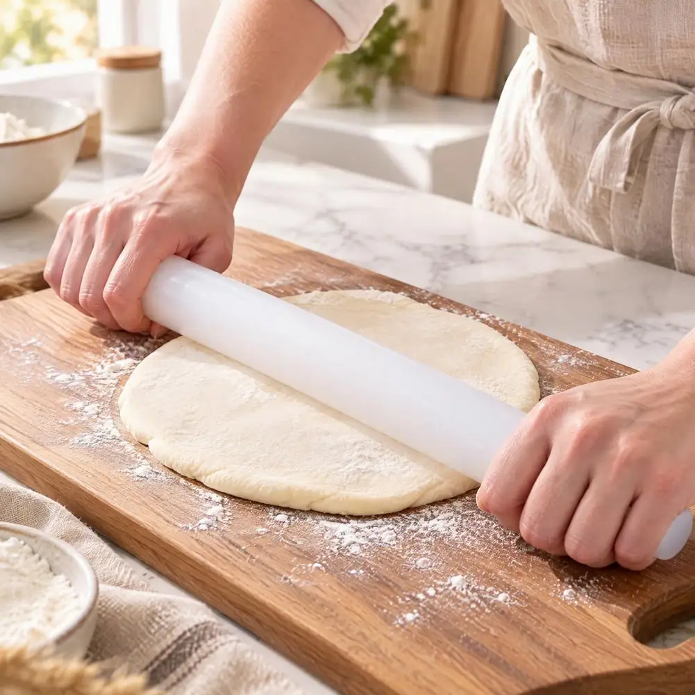 Non Absorbent Rolling Rod Food-grade Pp Rolling Pin for Dough Non-stick Pastry Roller Multi-use Fondant Dumpling Baking Tool