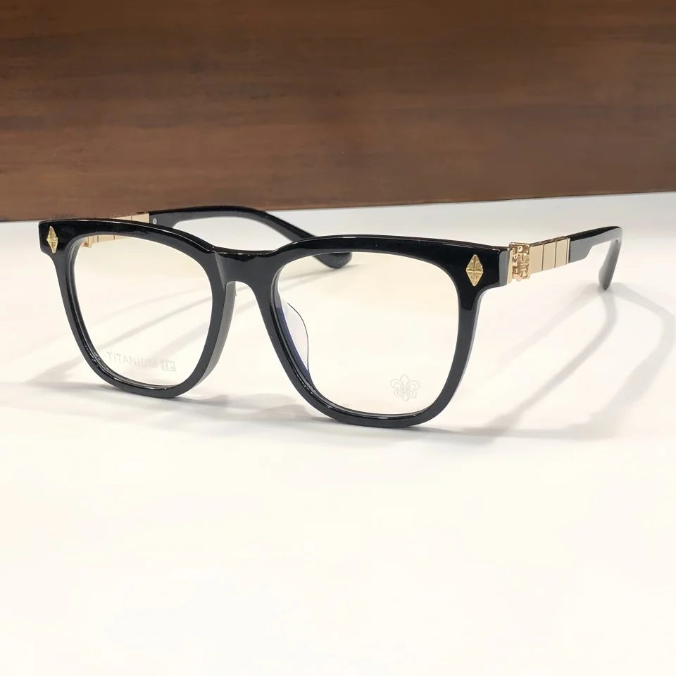 

Acetate Glasses Frame Women Classic Vintage Designer Square Luxury Brand Personality Fashion Men Prescription Glasses