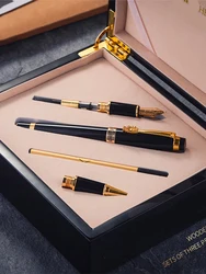 Hero 1111 Exquisite Fountain Pen Luxury Set Wooden Box Business Office Gift Stationery