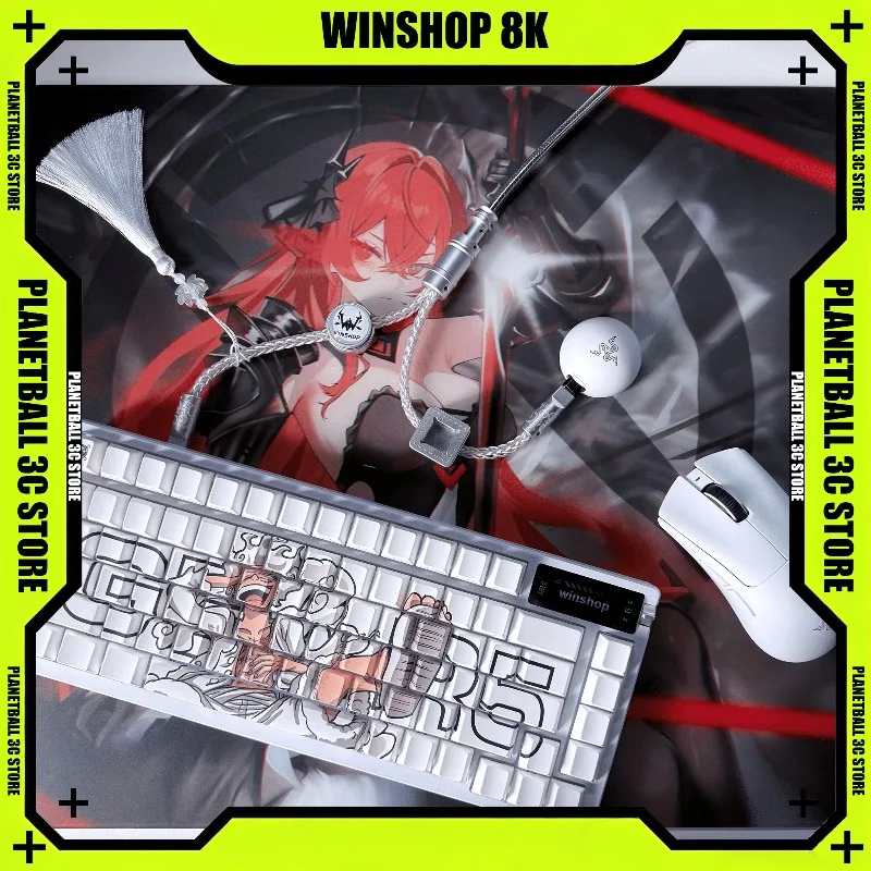 winshop Original 1-to-2 Dual Head Type-C Cable for 8K Magnetic Axis Mechanical Keyboard Custom Desk Setup Trendy Data Line Pro