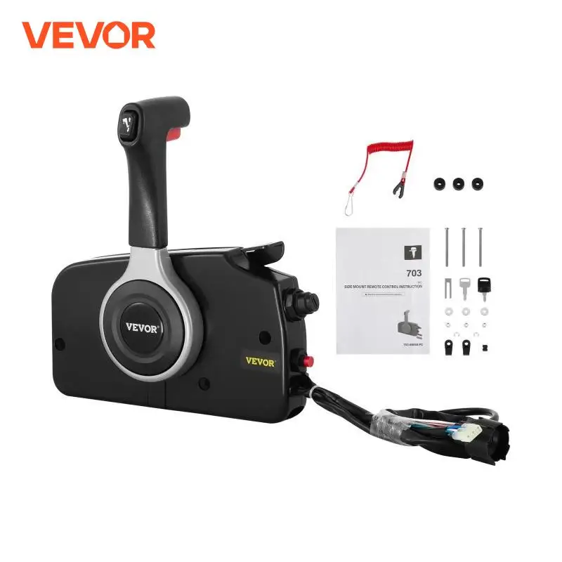 VEVOR 67200-93J50 Outboard Remote Control Box Throttle Shifter with Tilt Switch Boat Accessories Kit for SUZUKI Marine Outboard