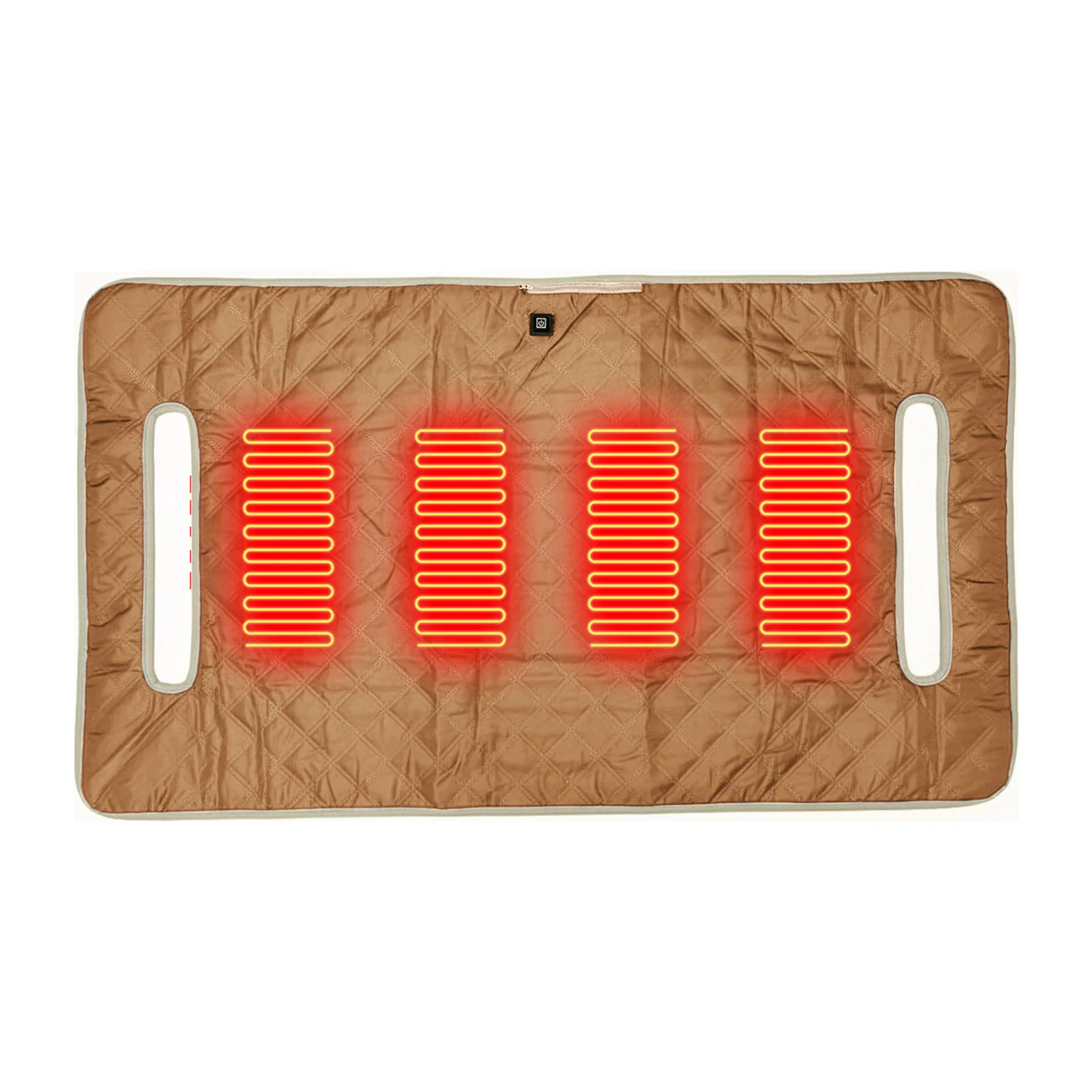 

Heated Golf Cart Seat Cover Machine Washable Towel Blanket Heated Cushion With Graphene 4-Zone Black