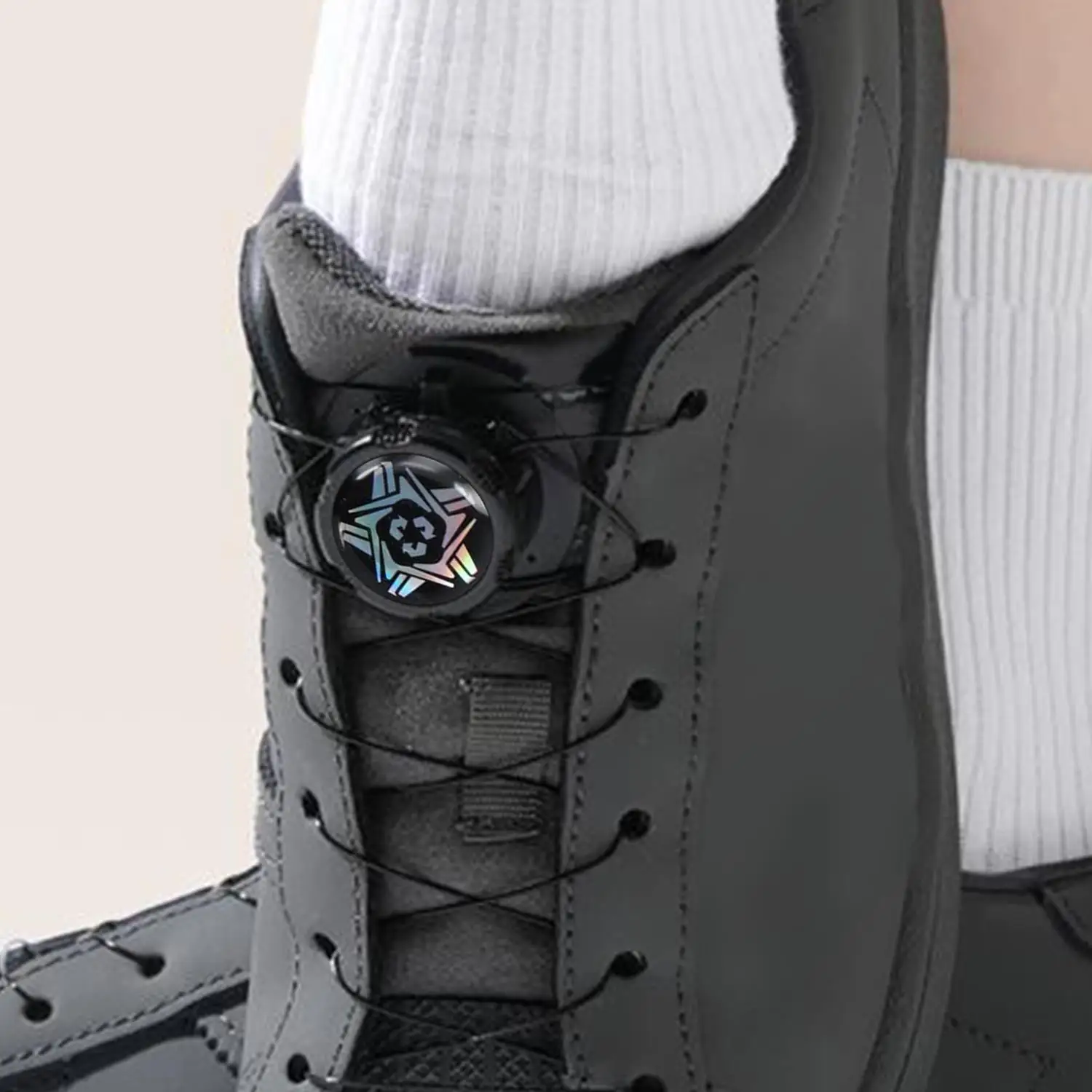 

New Easy Fit Automatic Shoelaces Without Ties Swivel Buckle Elastic Laces Sneakers Adults Kids Lazy No Tie Shoe Laces