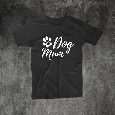 Dog Mum Womens Mens Unisex Paw Print Lover Shirt Pets Animals Doggy Pet Lover