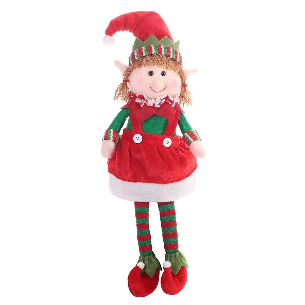 

Новогодний большой размер, поза для сидения, реквизит для фотосессии для мальчиков и девочек, подарок, куклы-эльфы, мягкая кукла, рождественское украшение, кукла