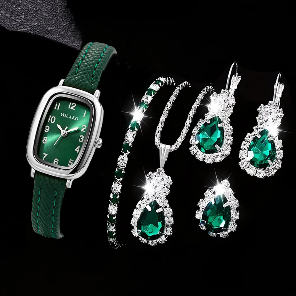 6Pcs Ladies' Elegant Fashion Watch Set, Perfect For Daily & Formal Occasions, Birthday, Party And Valentine's Day Gifts.