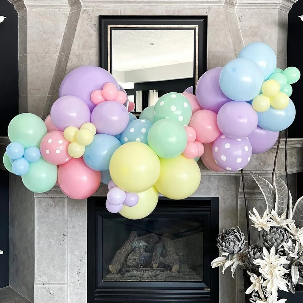 5/10/12 Zoll Pastellballons Macaron Rosa Blau Latexballon Süßigkeiten Geburtstagsballons für Babyparty Hochzeit Party Dekoration – Detail 7