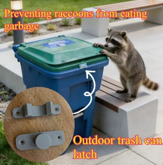 Multifunctional 3D Printed Safety Lock Buckle Easy Install Anti-open Cabinet Door Trash Can Lock Home Garden Pet Protection