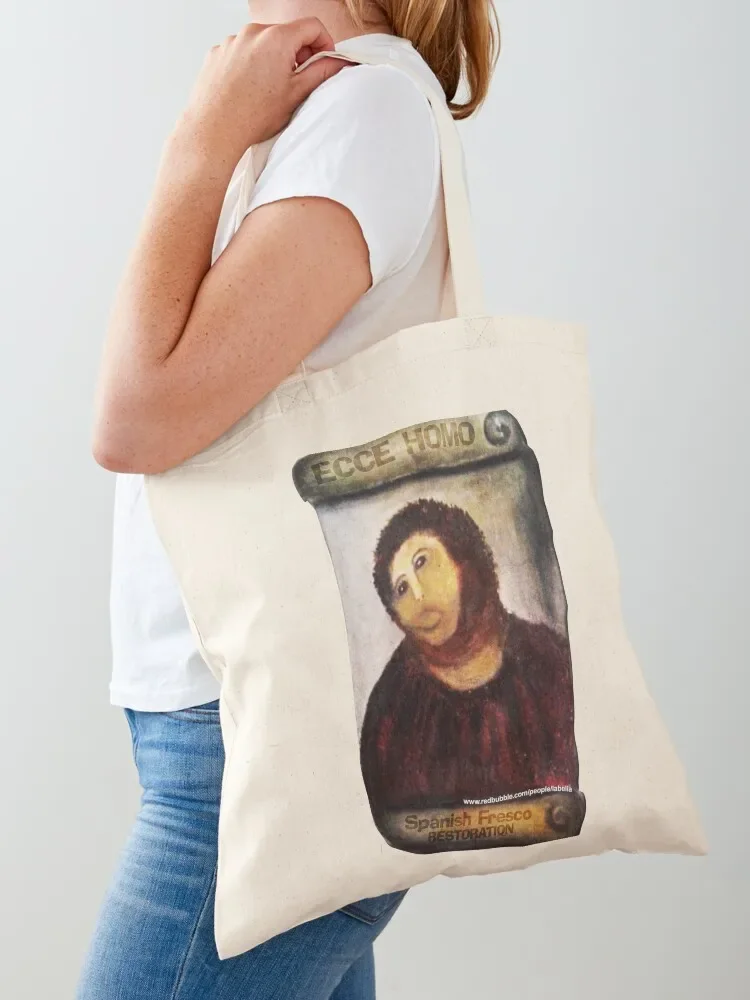 

Restoration Ecce Homo Tote Bag bags woman 2025 personalized tote bag canvas tote bags Canvas stote bag