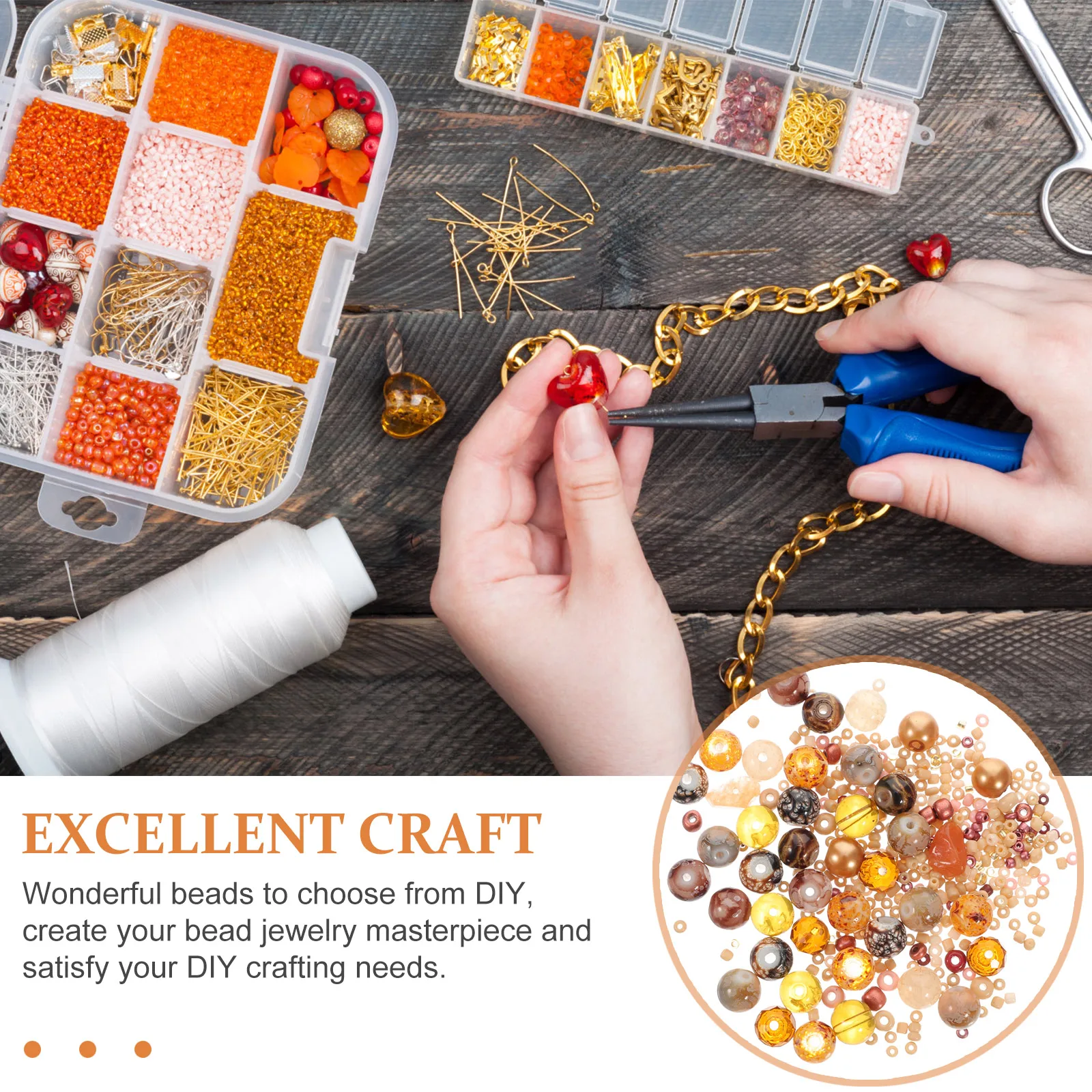 2 confezioni di accessori per perline che realizzano perline piatte distanziatrici per collane di bracciali artigianali