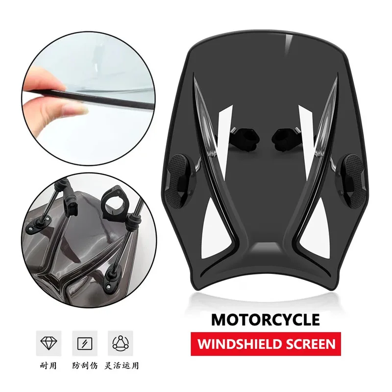 

for BMW R nineT Motorcycle Windshield 2014-2025 Universal Large Windscreen Wind Deflector Roadster Touring Accessories