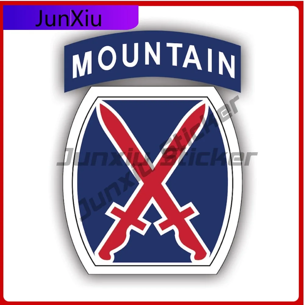 

10th Mountain Division Sticker Uv Protected Decals Auto Decor Car Sticker Vinyl Decal Die Cut Sun Protection Waterproof Durable