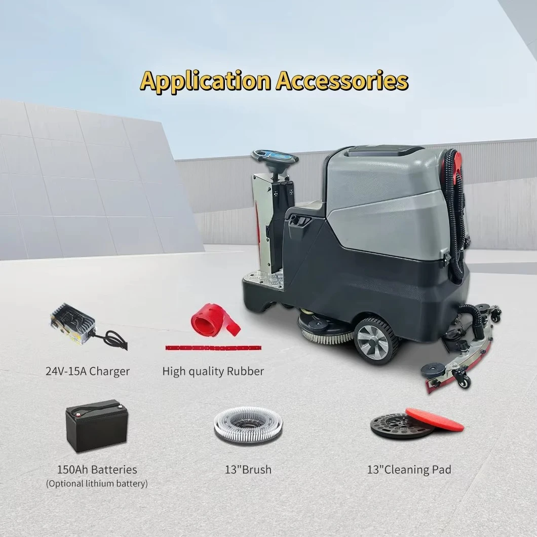 เครื่องดูดฝุ่นแบบนั่งขับสำหรับงานอุตสาหกรรมเชิงพาณิชย์ เครื่องขัดพื้นไฟฟ้า