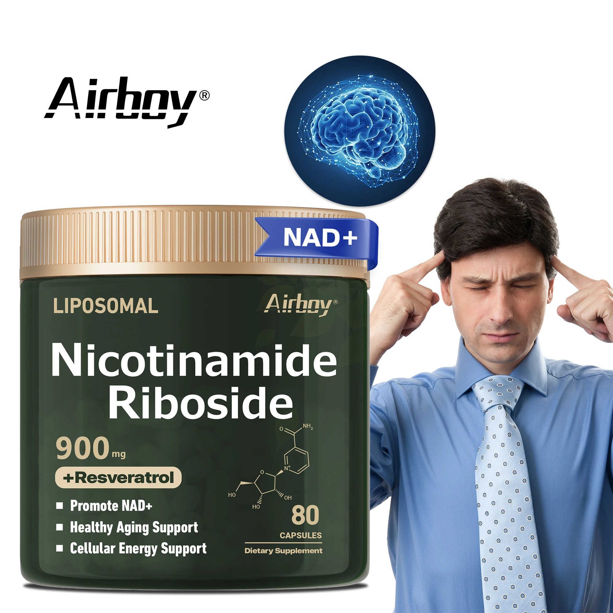 

Nicotinamide Riboside - Anti-aging, Helps Boost Energy, Promotes Cell and Skin Health, Promotes Blood Circulation