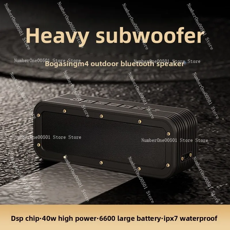 

40W bluetooth speaker high power dual speaker overweight subwoofer card outdoor waterproof wireless small stereo