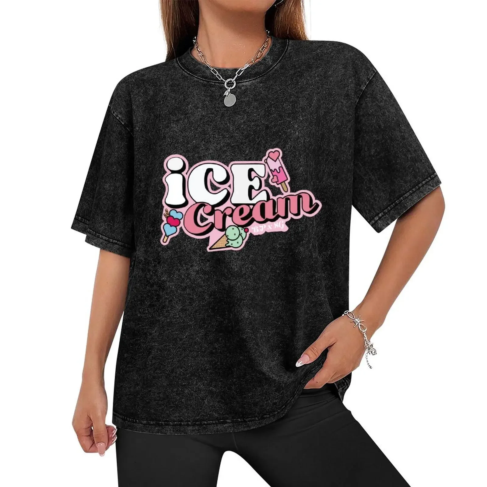 Ice Cream Sundae (Version 1) T-Shirt hippie clothes kawaii clothes mens tall t shirts