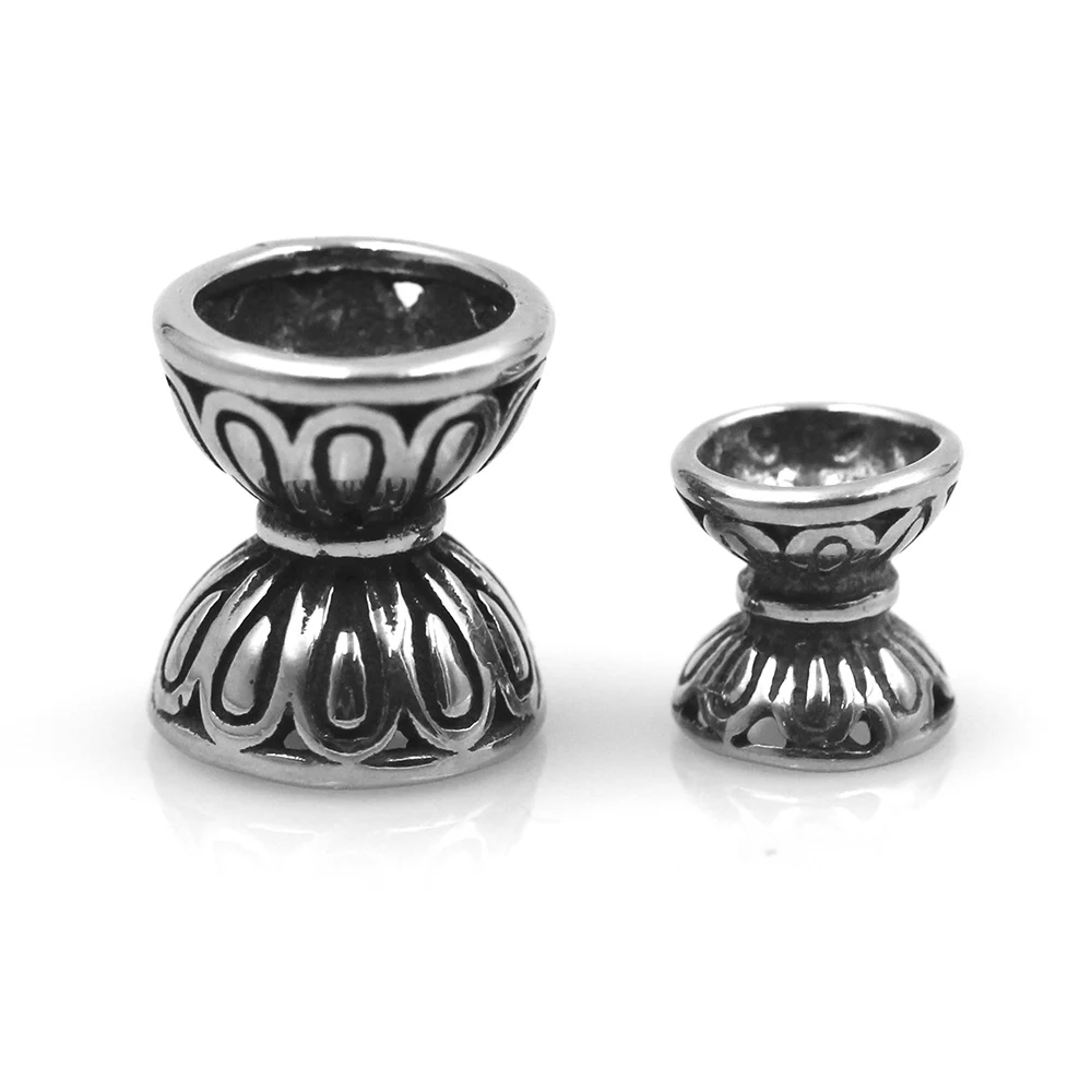 2mm Hole Stainless Steel Torus Spacer Beads Charms for Loose Beaded Bracelet Accessories DIY Jewelry Making Wholesales