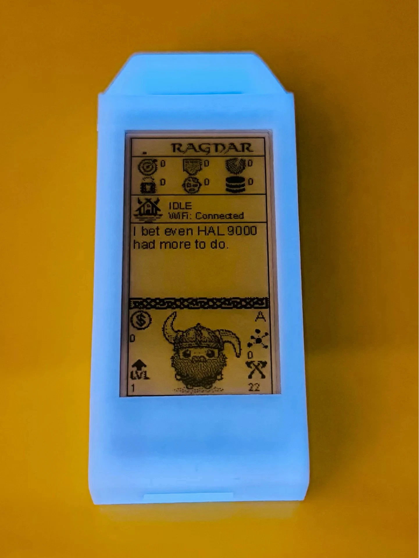 Bjorn CyberViking Pwnagotchi Digital Pet Raspberry Pi Dock With 3D Printed Case