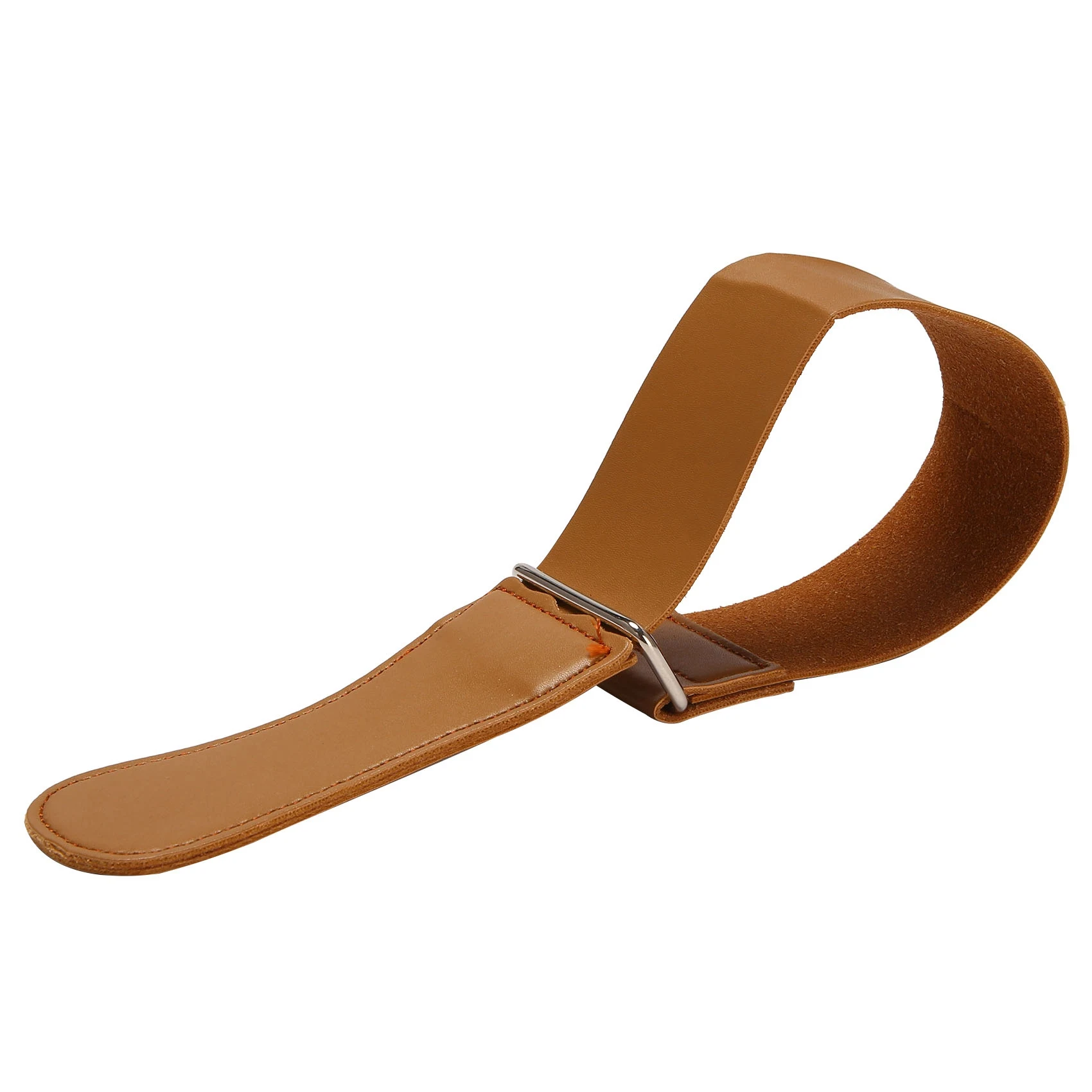 A19F-Razor Strop, Double Genuine Leather Straight Razor Strop, Folding Knife Shave Sharpener, Sharpening Belt