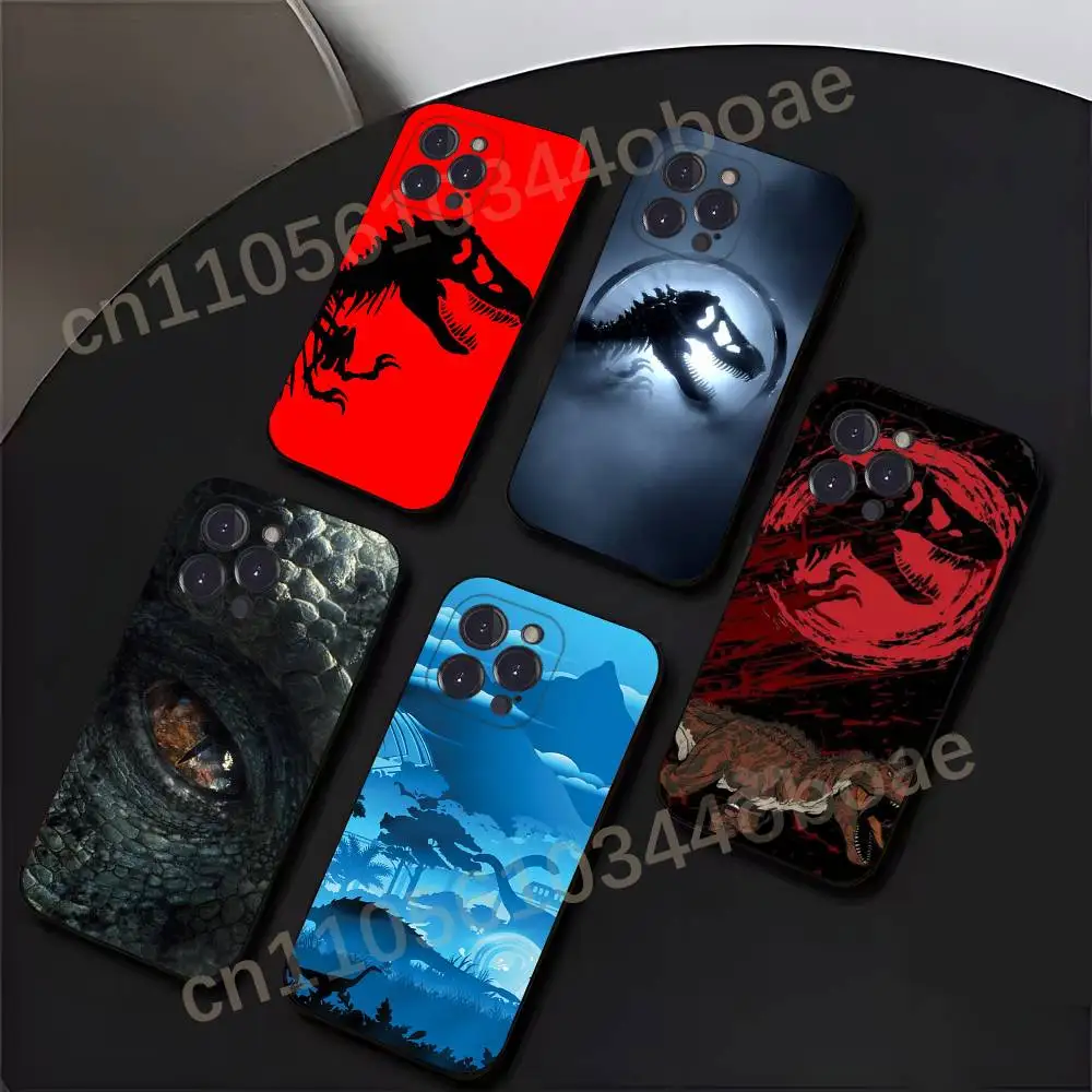 

J-JurassicS P-Park Dinosaur Phone Case For iPhone 17,16,15,14,13,12,11,Pro,MAX,Plus TPU Soft To Skin-friendly Cover