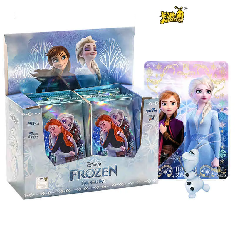 KAYOU Frozen TCG Premium Deck met Elsa & Anna |   Officieel Disney-handelskaartspel voor kindercollectie |   Hot Anime cadeauset 2024