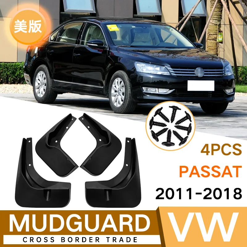 

For Volkswagen Passat 2011-2018 black car mudguard Reduce dust Resist tire dirt car accessories tools