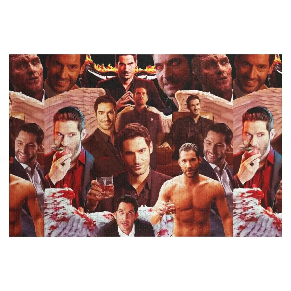 

Lucifer morningstar tv show poster collage design 2020 Jigsaw Puzzle Wood Name Personalised Name Personalised Toys Puzzle