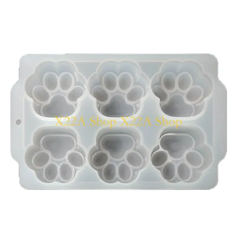 

Уникальная силиконовая форма для ключей, 6 соединений, форма для кошачьих лап, брелок, подвеска, поделки своими руками