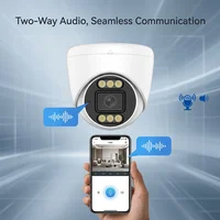 4K 8MP IP PoE Security Camera 4MP 5MP Two-way Audio Dual Lamp Night Vision Onvif H.265 Surveillance Camera 2
