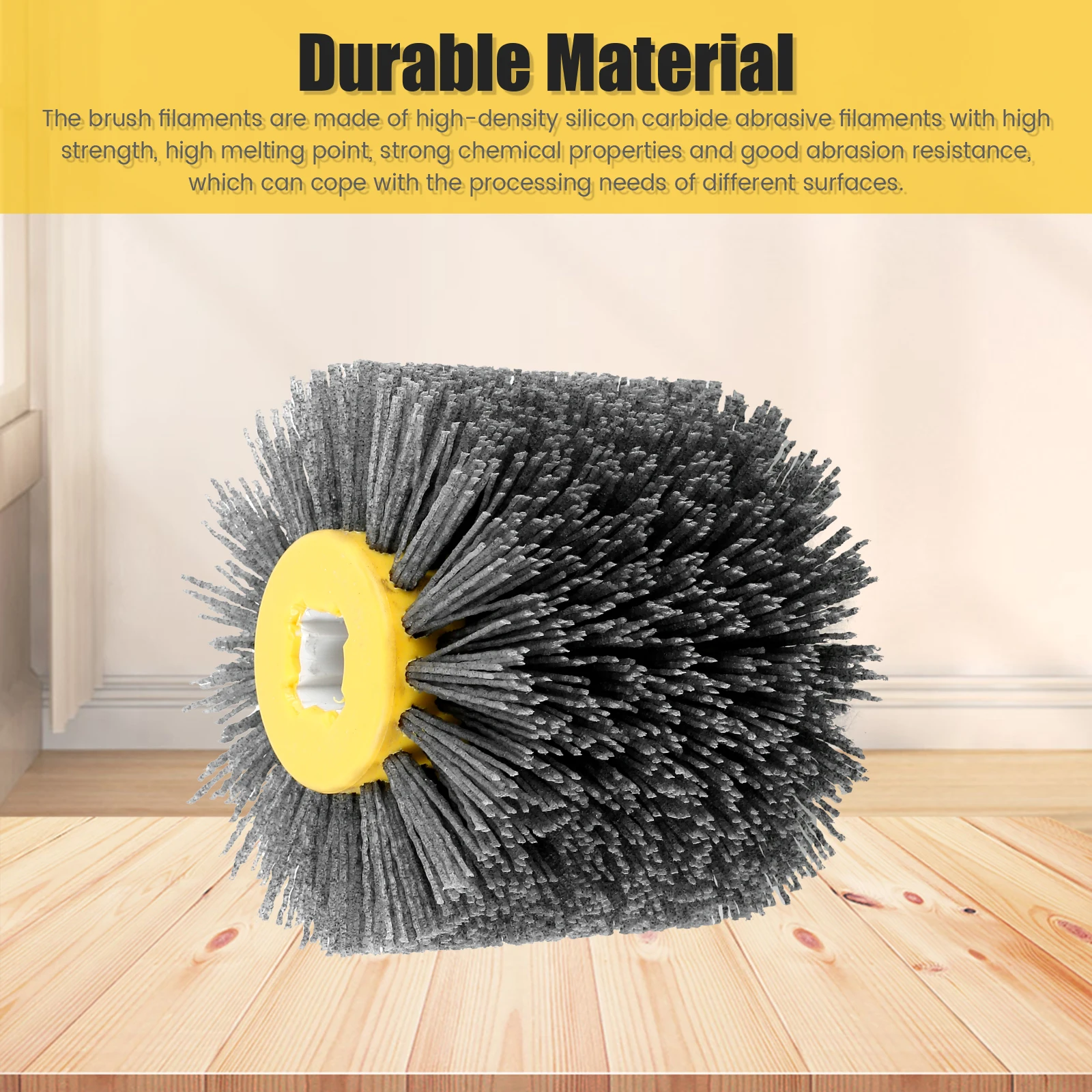 1/2 Stuks 80/120/320Grit Schurende Draadtrekken Wiel Nylon Draad Trommel Polijsten Borstel Slijtvast wiel Oppervlak Schuren Voor Hout