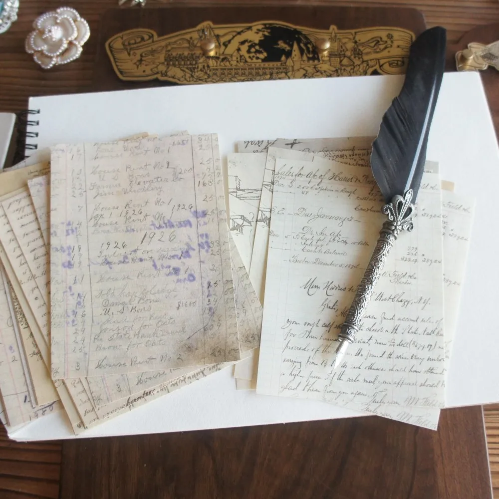 30 ورقة كتاب من أكثر من عقد من الحروف تصميم خلفية ورق الحرف هدية الديكور سكرابوكينغ اليدوية DIY بها بنفسك