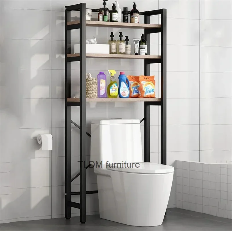 

Balcony Washing Machine Storage Rack Bathroom Cabinets Multifunctional Toilet Storage Shelf Bathroom Furniture home Organizer Z