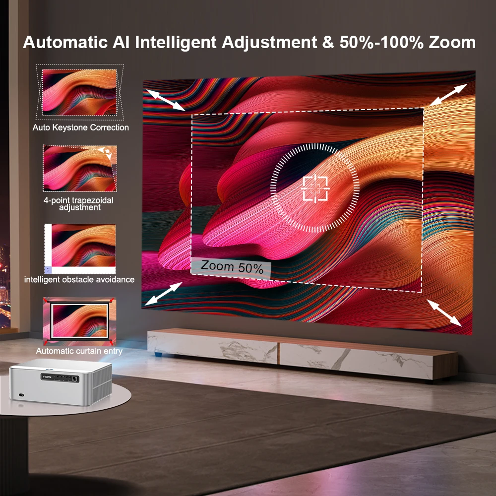 PROGAGA PG610W Full HD 1080P Android проектор 4K WiFi 32G PG610 Beamer домашний кинотеатр встречи игры портативный видеопроектор проектор проектор для дома проектор для фильмов портативный телевизор PK D9w mini