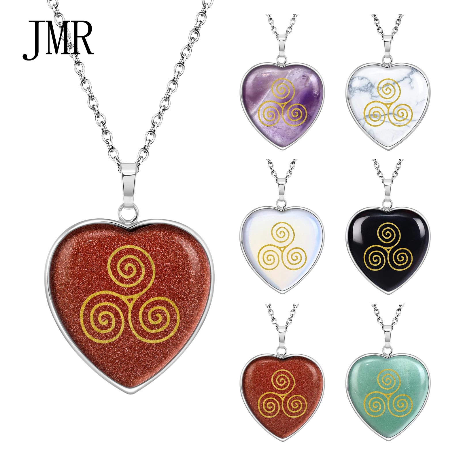 

Triple Spiral Pendant Necklace Life Death Rebirth Cycle Spiritual Journey Jewelry Celtic Triskele Symbol Eternal Growth Amulet