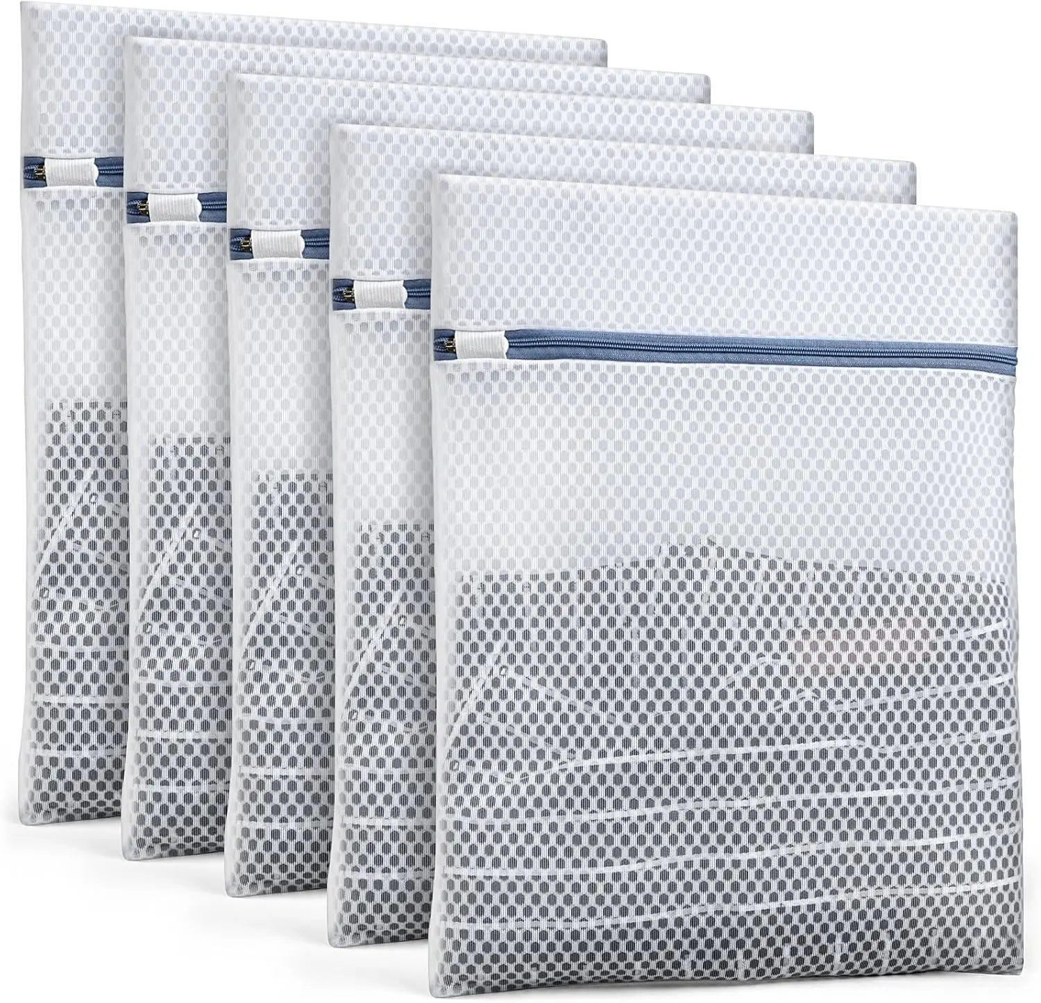 

5-Pack Mesh Laundry Bags 12x16 Inch - Protect Delicates & Baby Clothes